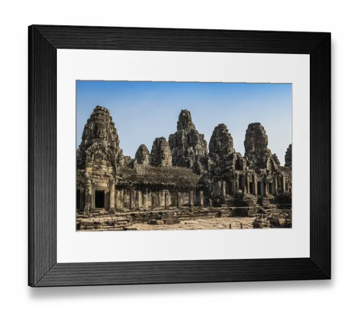 Framed Print : Bayon Temple, Angkor Wat, Angkor Framed Print : Bayon Temple, Angkor Wat, Angkor