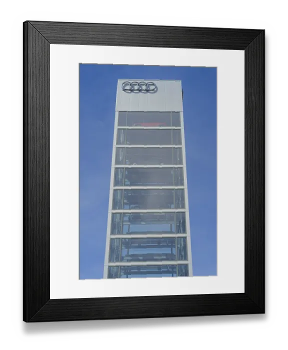 Framed Print : Autoturm, Audi Centre, Rudower Chaussee