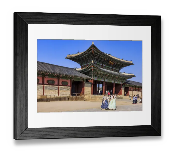 Framed Print : Inner gate at Gyeongbokgung Palace