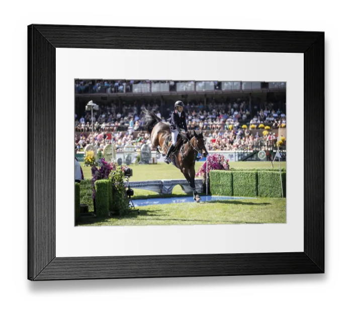 Framed Print : Tim Gredley of Great Britain and riding Medoc de Toxandria compete in the first round of the 1