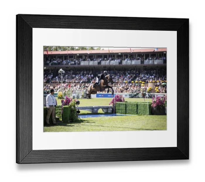 Framed Print : Daniel Coyle of Ireland and riding Legacy compete in the first round of the 1 Framed Print : Daniel Coyle of Ireland and riding Legacy compete in the first round of the 1