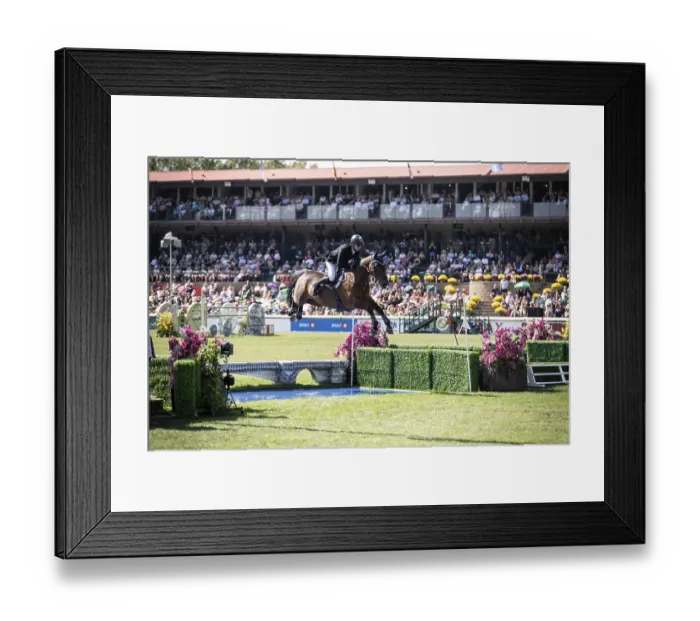 Framed Print : Daniel Coyle of Ireland and riding Legacy compete in the first round of the 1 Framed Print : Daniel Coyle of Ireland and riding Legacy compete in the first round of the 1