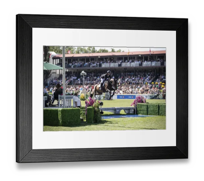 Framed Print : Steve Guerdat of Switzerland and riding Venard de Cerisy compete in the first round of the 1
