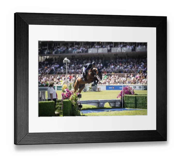 Framed Print : Nayel Nassar of Egypt and riding Capital Night Star compete in the first round of the 1 Framed Print : Nayel Nassar of Egypt and riding Capital Night Star compete in the first round of the 1