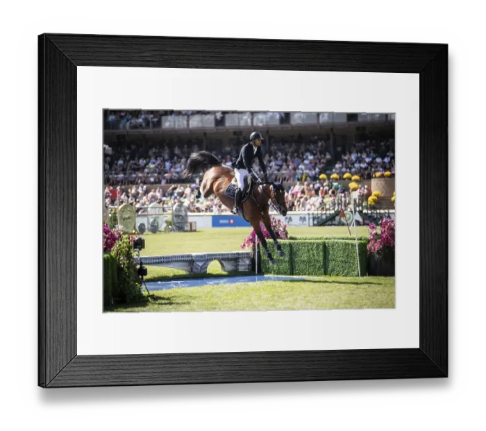 Framed Print : Nayel Nassar of Egypt and riding Capital Night Star compete in the first round of the 1 Framed Print : Nayel Nassar of Egypt and riding Capital Night Star compete in the first round of the 1