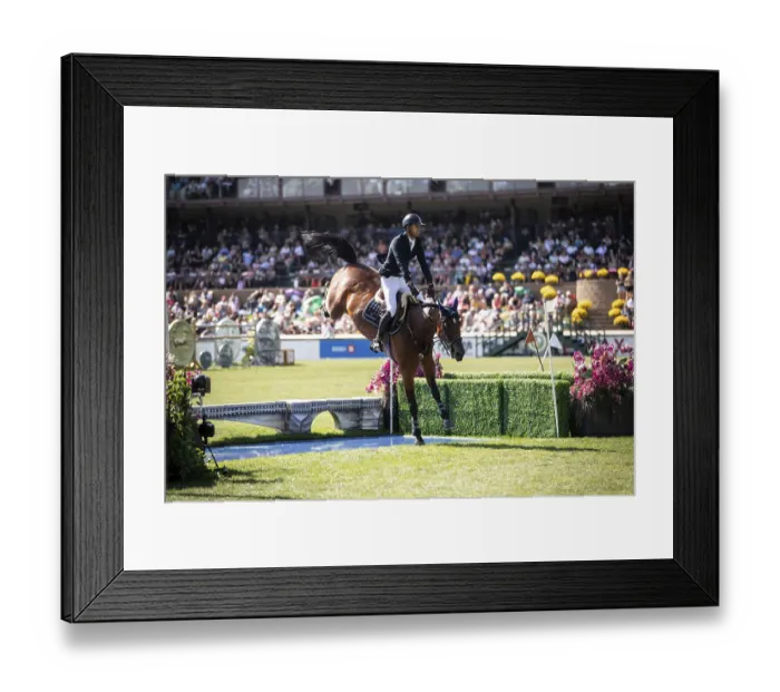 Framed Print : Nayel Nassar of Egypt and riding Capital Night Star compete in the first round of the 1 Framed Print : Nayel Nassar of Egypt and riding Capital Night Star compete in the first round of the 1