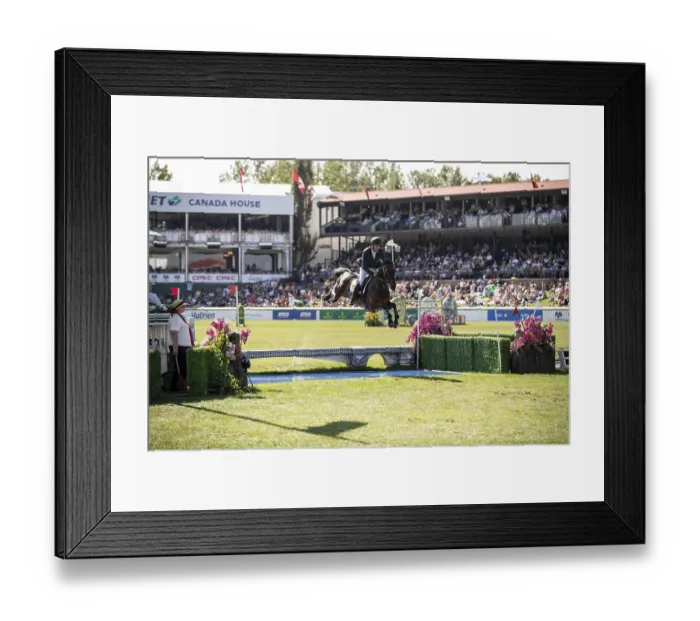 Framed Print : Armando Trapote of Spain and riding Tornado VS compete in the first round of the 1