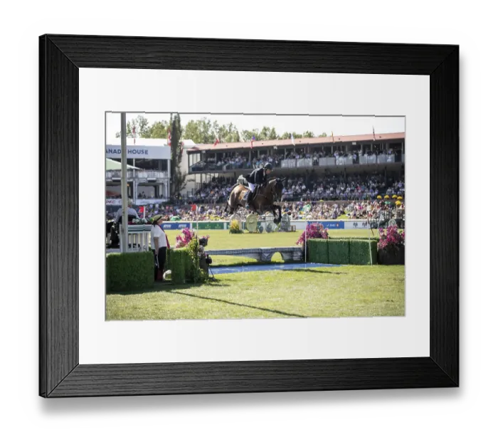 Framed Print : Cian O'Conner of Ireland and riding Fermoy compete in the first round of the 1
