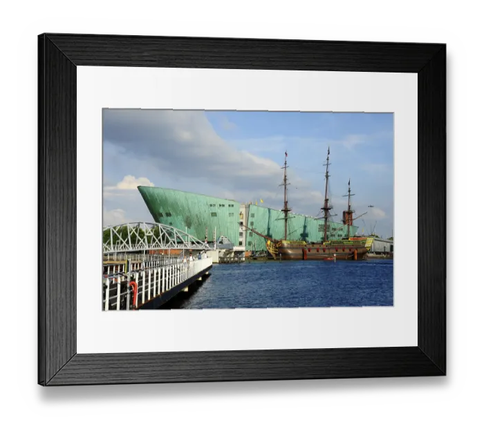 Framed Print : NEMO Technology Centre, sailing ship replica of the Maritime Museum Framed Print : NEMO Technology Centre, sailing ship replica of the Maritime Museum