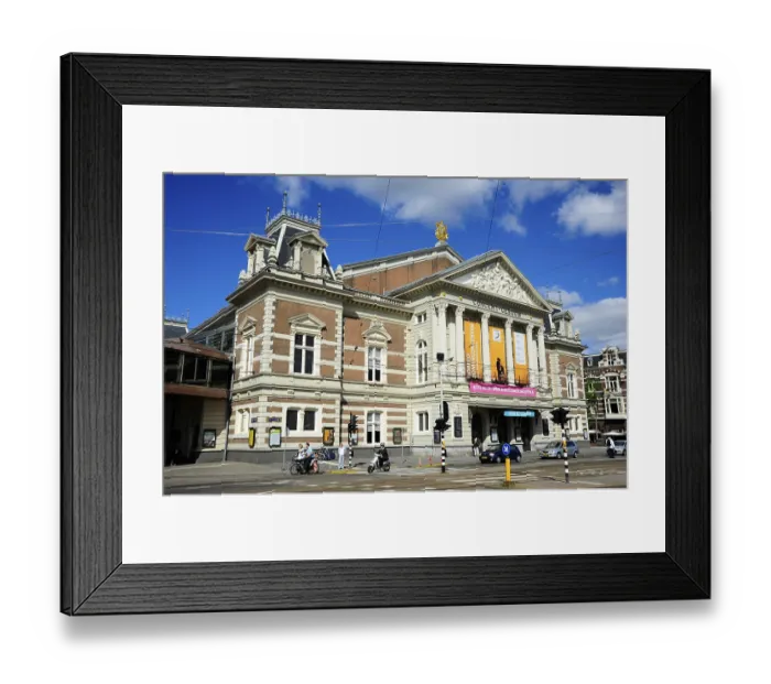 Framed Print : Concertgebouw, concert hall in the neo-classical style