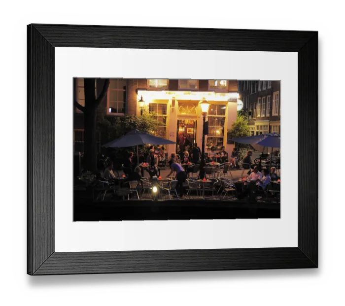 Framed Print : Evening atmosphere at Cafe t Smalle Framed Print : Evening atmosphere at Cafe t Smalle
