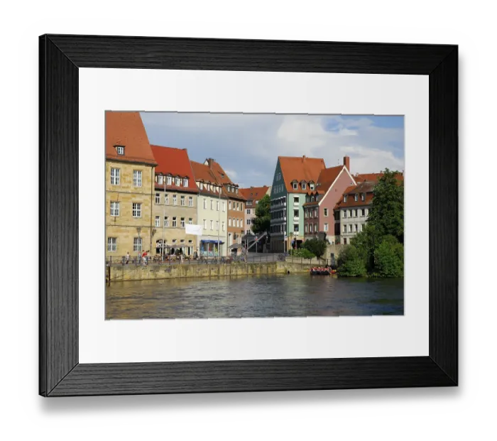 Framed Print : Houses on the Regnitz River, Am Kranen