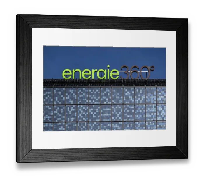 Framed Print : Solar facade Energy 360 Solar faade Energy 360