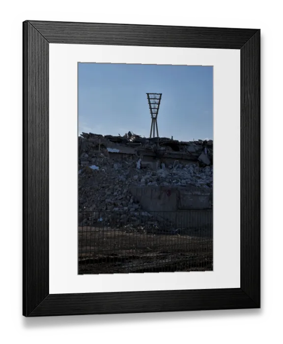 Framed Print : Germany, Berlin, 16.03.2025, Demolition Cantian Stadium Framed Print : Germany, Berlin, 16.03.2025, Demolition Cantian Stadium