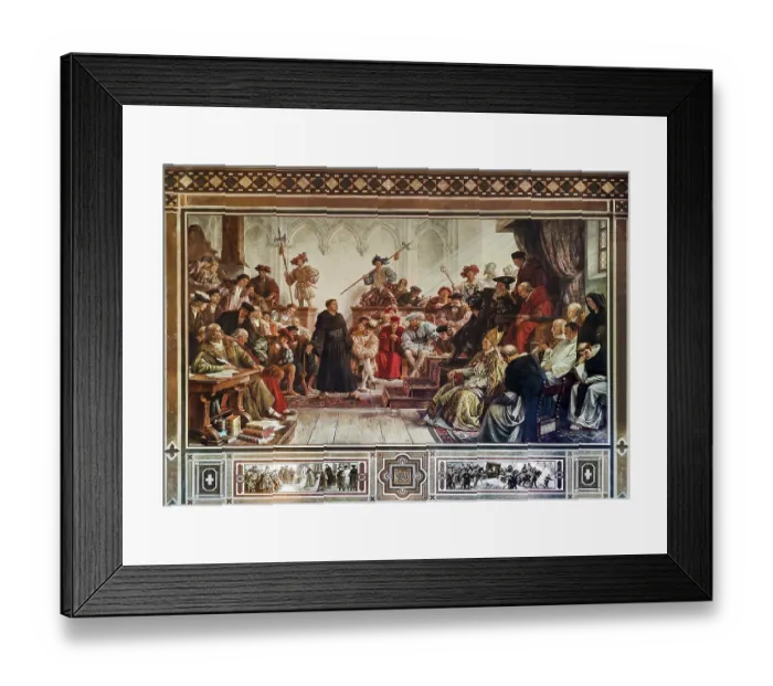 Framed Print : Martin Luther at the Diet of Worms in 1521