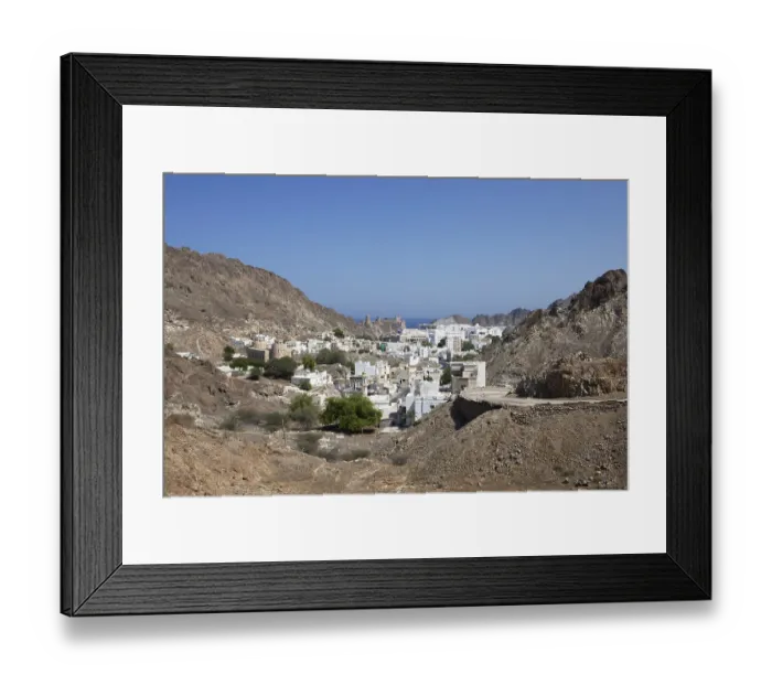 Framed Print : View of Muscat, Muscat Province, Oman