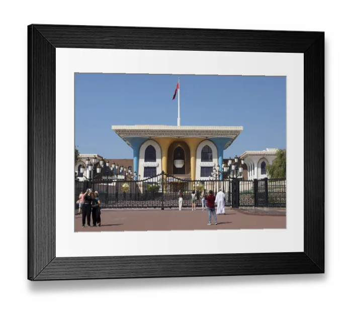 Framed Print : Al Alam Palace or Qasr al-Alam or Presidential Palace