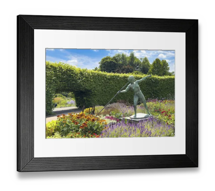 Framed Print : Flower roundabout Lindenrund in Grugapark Essen