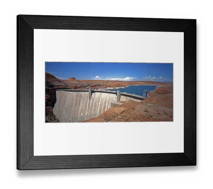 Framed Print : Glen Canyon Dam, Lake Powel, Arizona, USA
