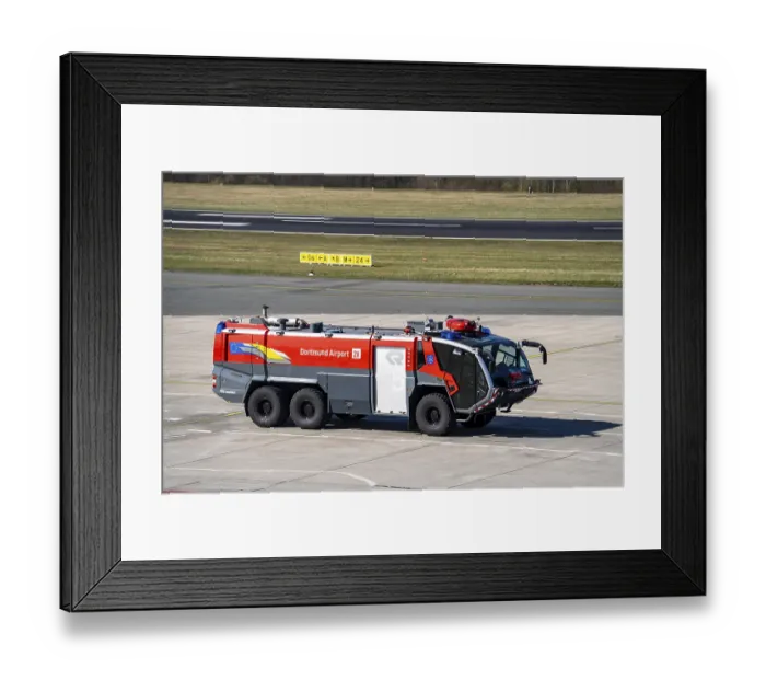 Framed Print : Dortmund Airport, DTM, apron, in front of the terminal