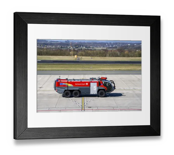 Framed Print : Dortmund Airport, DTM, apron, in front of the terminal