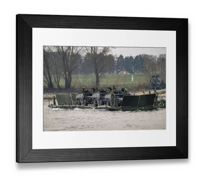 Framed Print : Transport exercise of the Dutch army
