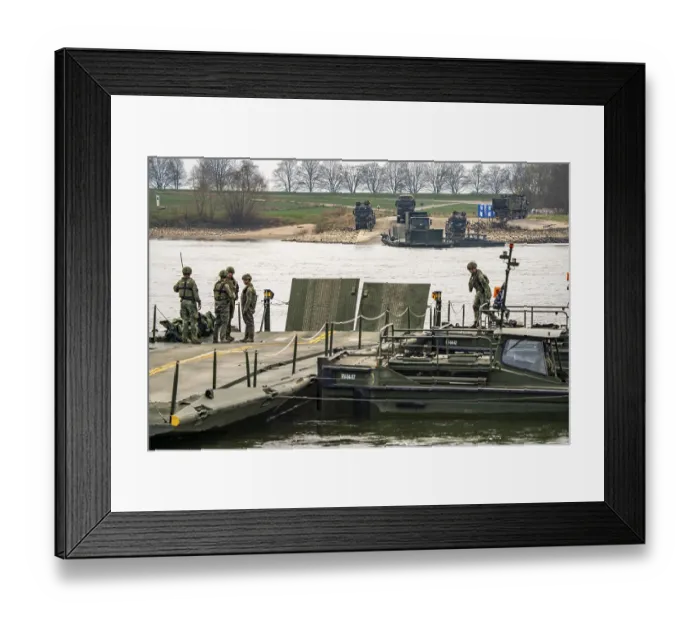 Framed Print : Transport exercise of the Dutch army