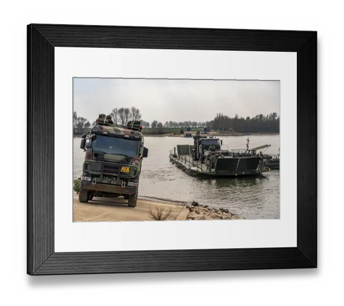 Framed Print : Transport exercise of the Dutch Army Framed Print : Transport exercise of the Dutch Army