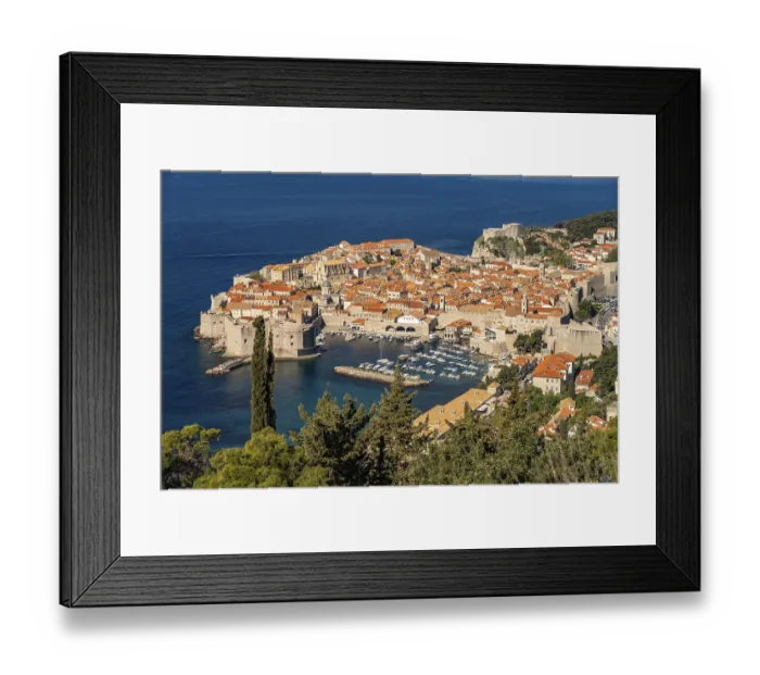 Framed Print : City view of the old town seen from above Framed Print : City view of the old town seen from above