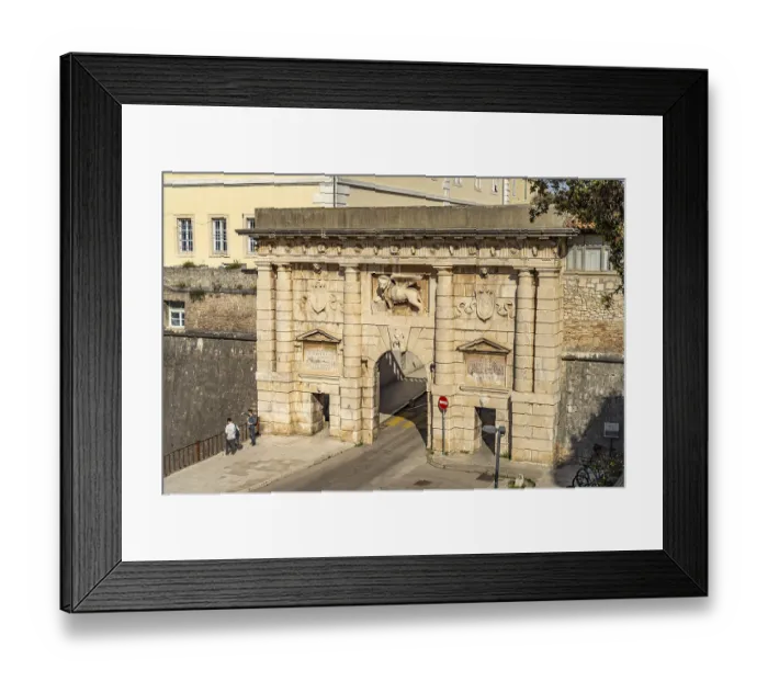 Framed Print : The Land Gate - Porta Terraferma in Zadar, Croatia
