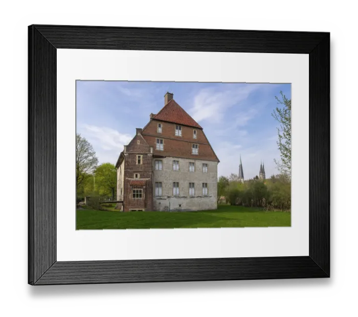 Framed Print : Kolvenburg, a former moated castle