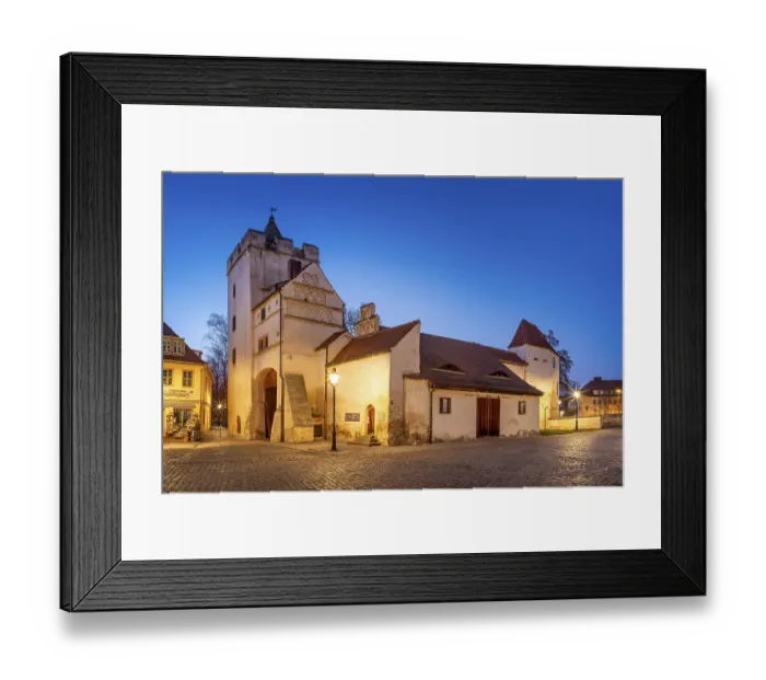 Framed Print : The Marientor at dusk, city gate of the former city fortifications