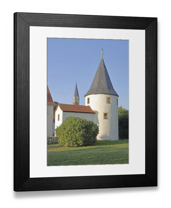 Framed Print : Medieval Froschturm, part of the former town wall