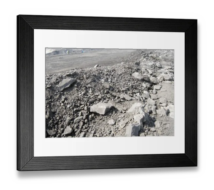 Framed Print : Open coal mines, Latehar, Jharkhand, India