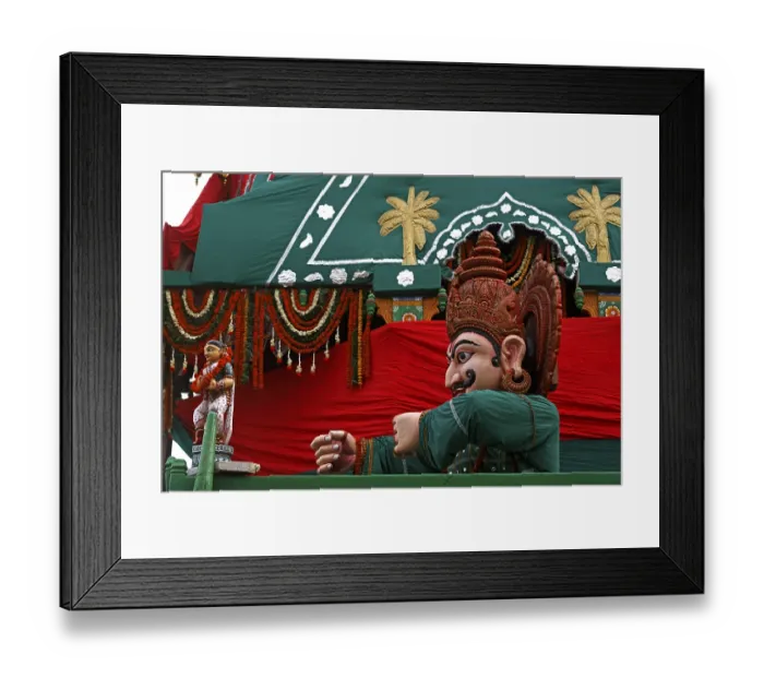 Framed Print : God statues on Rath yatra or Cart festival of Jagannath