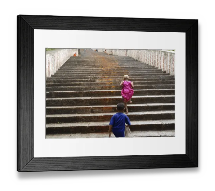 Framed Print : Steps leading up to Subrahmanya temple