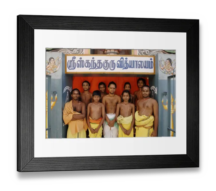 Framed Print : Students of Vedic school, Tirupparankundram Framed Print : Students of Vedic school, Tirupparankundram