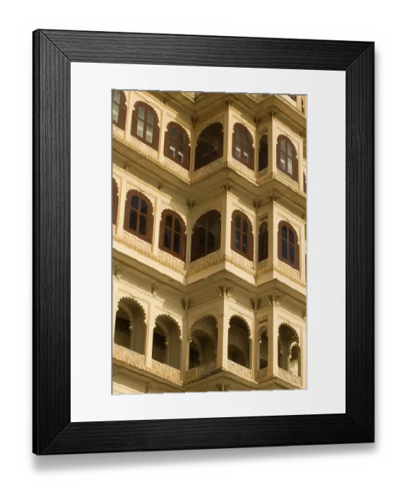 Framed Print : City palace museum, Udaipur, Rajasthan, India
