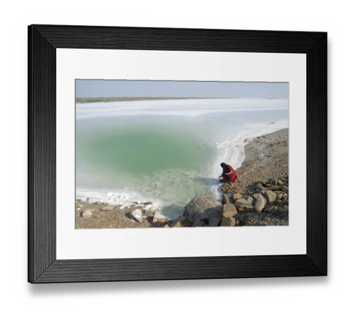 Framed Print : Sea of salt Residue, Great Rann of Kutch
