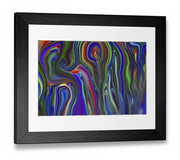 Framed Print : Modern fine art, computer & digital photography magic and miracle of color Modern fine art