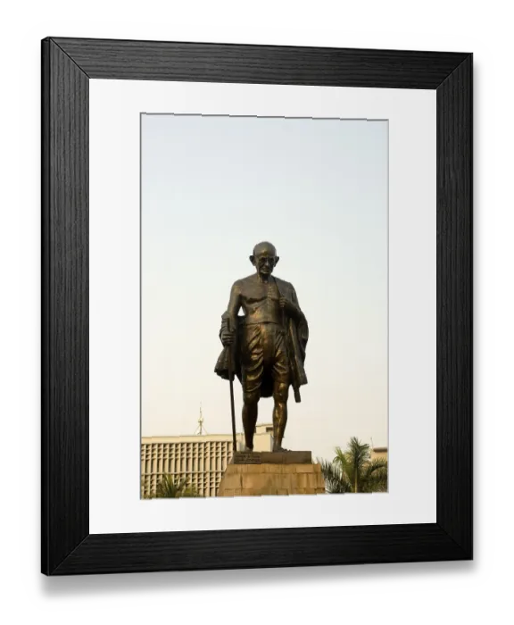 Framed Print : Statue of Mahatma Gandhi, Bombay Mumbai