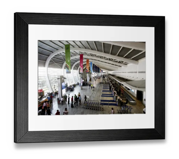 Framed Print : Departure lounge of Chattrapati Shivaji domestic airport at Santa Cruz Framed Print : Departure lounge of Chattrapati Shivaji domestic airport at Santa Cruz