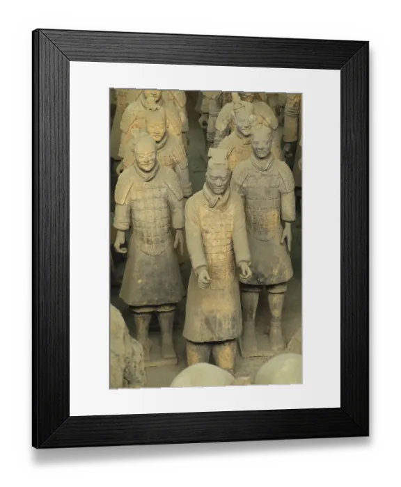 Framed Print : Statues of Terracotta warriors in pit 1 Framed Print : Statues of Terracotta warriors in pit 1