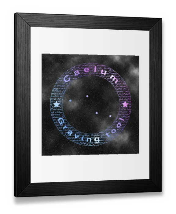 Framed Print : Caelum Constellation, Star Patterns