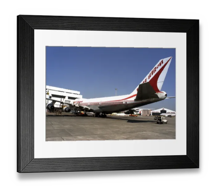 Framed Print : Air India aircraft parked at Air India terminal at Chhatrapati Shivaji Maharaj International airport at Sahar