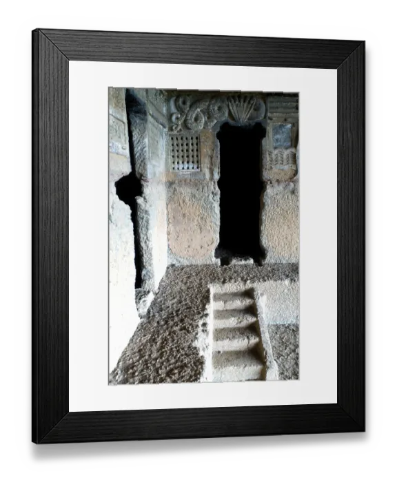 Framed Print : Tanhale caves view, Maharashtra, India