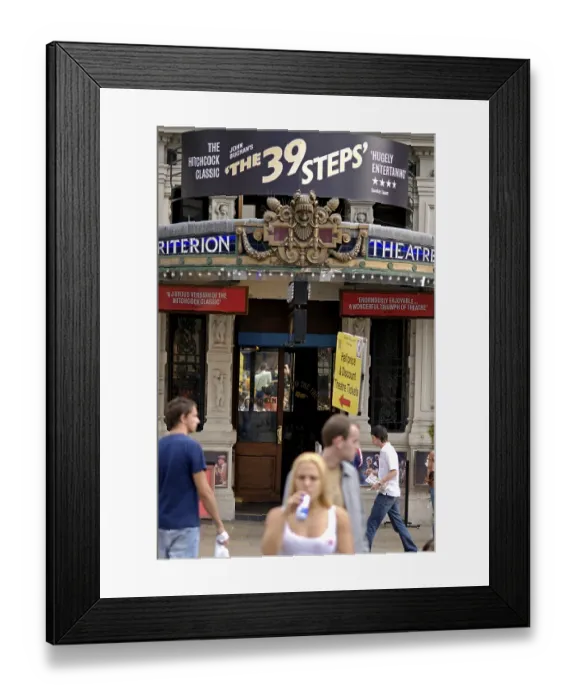 Framed Print : The 39 steps Hitchcock classic Broadway Framed Print : The 39 steps Hitchcock classic Broadway