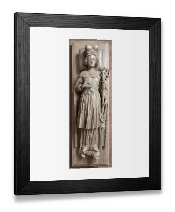 Framed Print : Grave slab of St Adelheid Adelheidis Framed Print : Grave slab of St Adelheid Adelheidis