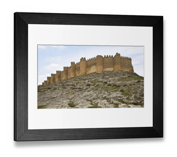 Framed Print : Berlanga de Duero, old castle (castillo viejo)
