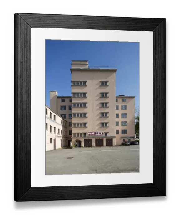Framed Print : Zwickauer StraBe, built in 1928 by the architects Luderer and Schroder Zwickauer Stra?e Framed Print : Zwickauer StraBe, built in 1928 by the architects Luderer and Schroder Zwickauer Stra?e